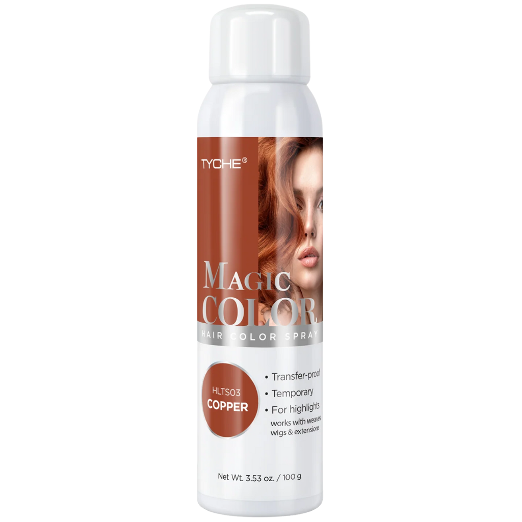 Tyche Magic Color Hair Color Spray – Copper HLTS03 3.53oz | Temporary ...