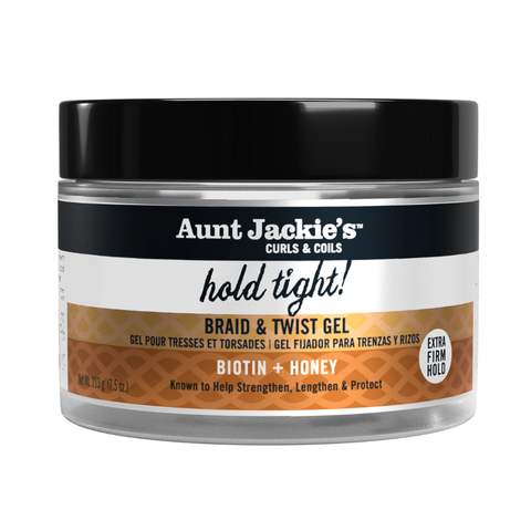 Aunt Jackie’s Hold Tight Braid & Twist Gel Extra Firm Hold with Biotin & Honey 213g
