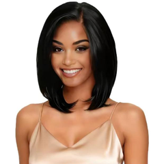 Kuknus 100% Brazilian Human Hair L Part Lace Wig Natural – Kate - Natural Color
