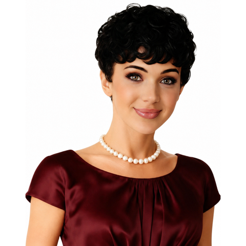 Kuknus 100% Brazilian Human Hair Wig - Sally - Natural Color