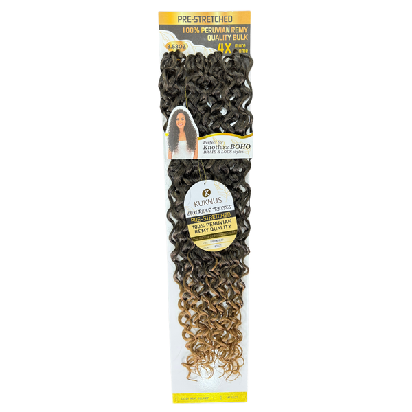 Kuknus Luxurious Pre-Stretched Sassy Wave Bulk Hair 22