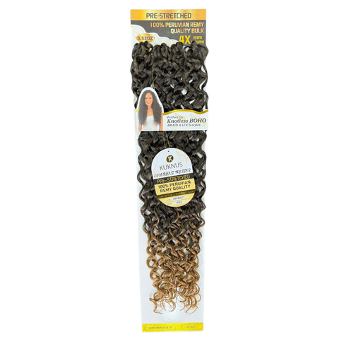 Kuknus Luxurious Pre-Stretched Sassy Wave Bulk Hair 22"