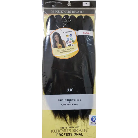 Kuknus Braid Professional Pre-Stretched 3X – 16"