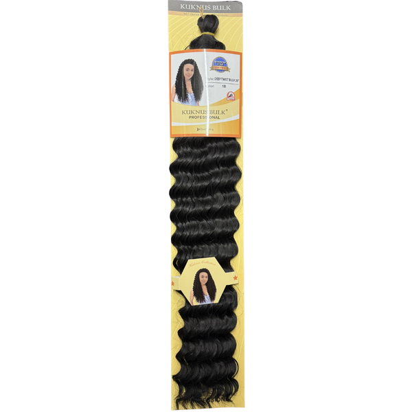 Kuknus Bulk Professional Deep Twist Bulk Hair 20"