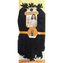Kuknus Collection Pre-Stretch Pop-In Twist Crochet Hair 20" (3X Value)