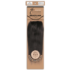 EI Brazilian Hand-Tied 4x4 Lace Closure Straight