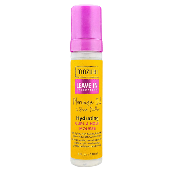 Mazuri Moringa Oil & Shea Butter Hydrating Curl & Hold Mousse 240ml