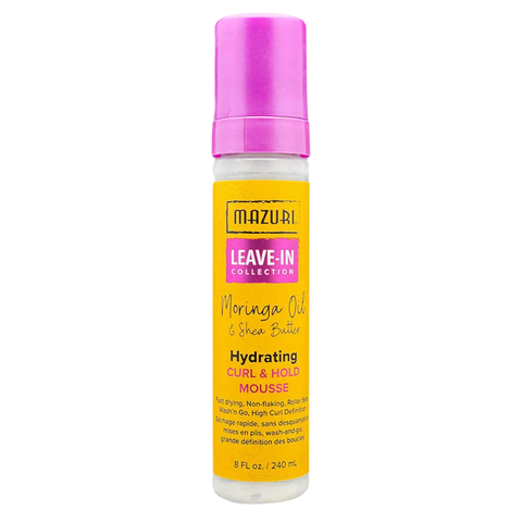 Mazuri Moringa Oil & Shea Butter Hydrating Curl & Hold Mousse 240ml