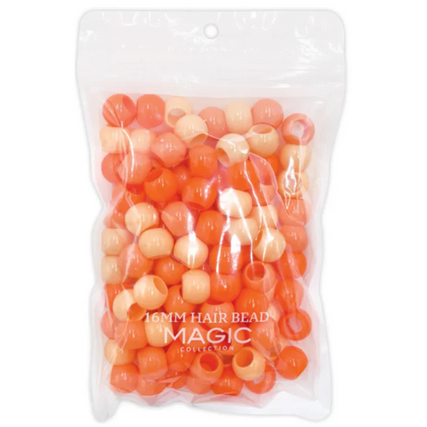 Magic Collection Orange Hair Beads 16mm