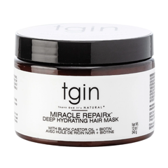 Tgin Miracle RepaiRx Deep Hydrating Hair Mask with Black Castor Oil & Biotin 12oz