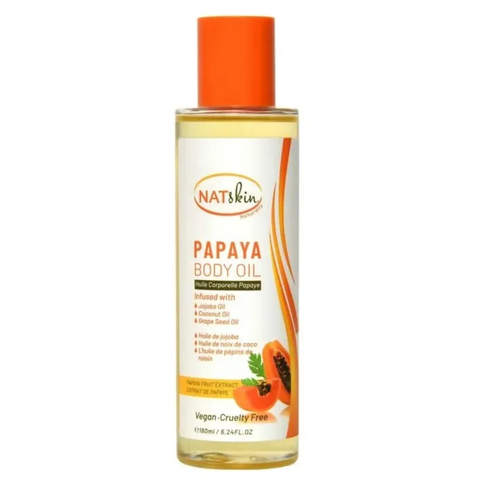 NatSkin Papaya Body Oil 180ml – Hydrating & Glow Enhancing Skin Oil