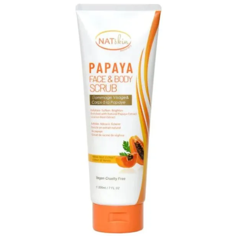 NATSkin Papaya Face & Body Scrub 200ml