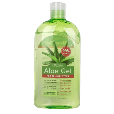 Poppy & Ivy Beauty Aloe Vera Gel 500ml
