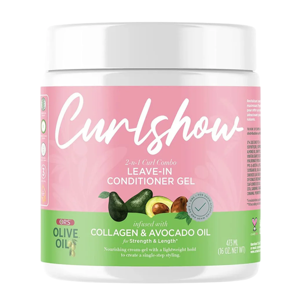 ORS Olive Oil CurlShow Leave-In Conditioner Gel infused with Collagen & Avocado Oil 16oz