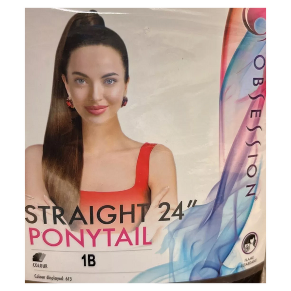 Obsession Synthetic Straight Drawstring Ponytail 24