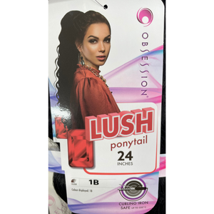 Obsession Synthetic Drawstring Ponytail Lush 24″