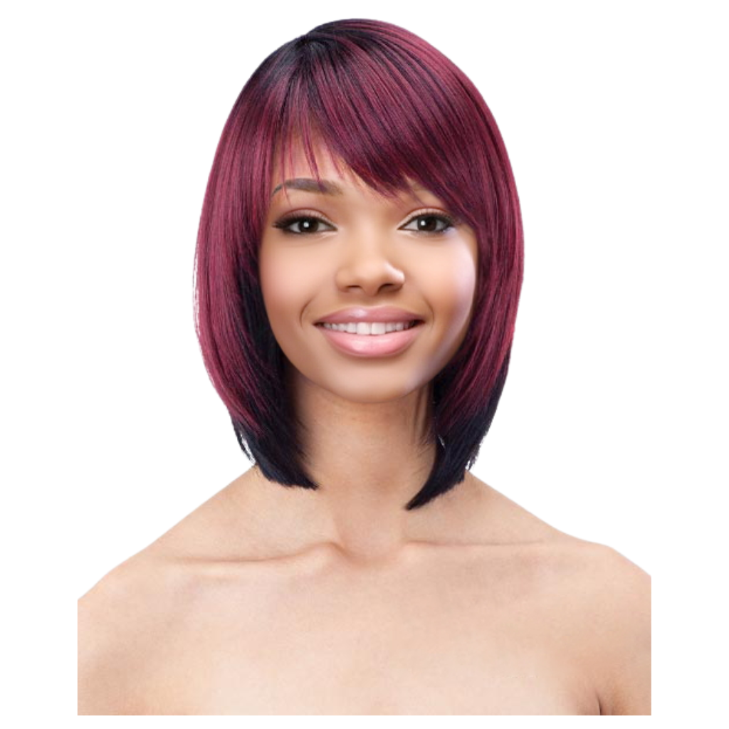 Obsession Synthetic Lavish Straight Bob Bangs 100% Hand Tied Hair