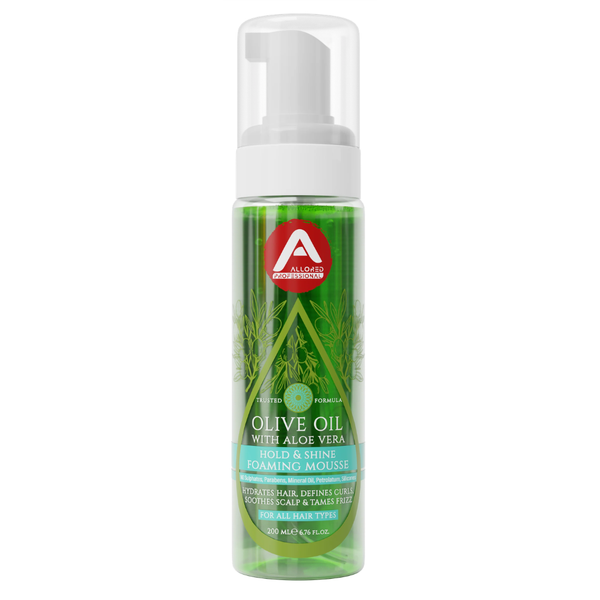Allored Professional Olive Oil with Aloe Vera Hold & Shine Foaming Mousse 200ml
