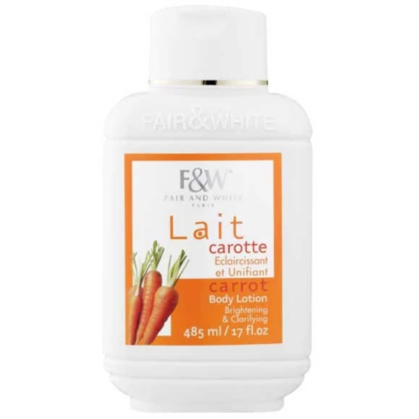 Fair & White Carrot Brightening & Clarifying Body Lotion 485ml