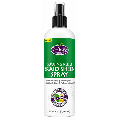 Parnevu T-Tree Cooling Relief Braid Sheen Spray 12oz