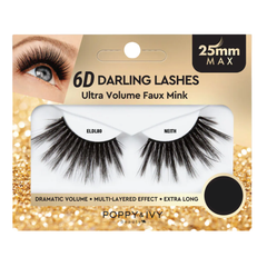 Poppy & Ivy 6D Darling Lashes 25mm Eyelashes- Ultra Volume Faux Mink