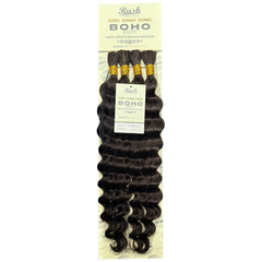 Rush 100% Virgin Brazilian Boho Braids Deep Wave Bulk Hair 21"–23"