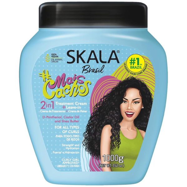 Skala Brasil Mais Cachos 2-in-1 Treatment Cream + Leave-In 1000g