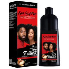 Sta-Sof-Fro 3-in-1 Hair Colour Shampoo Natural Black 400ml