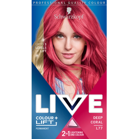 Schwarzkopf LIVE Colour + Lift L77 Deep Coral Permanent Hair Dye