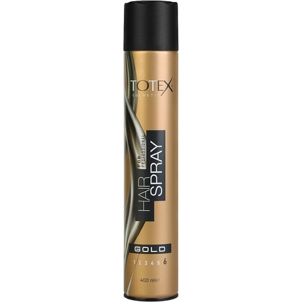 Totex Cosmetic Professional Hair Spray Gold 6 400ml