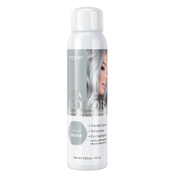 Tyche Magic Color Hair Color Spray – Silver – HLTS16 3.53oz