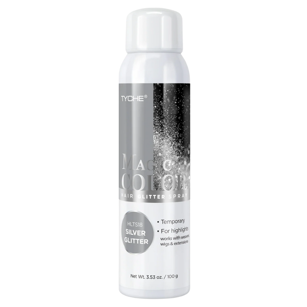 Tyche Magic Color Hair Glitter Spray – Silver Glitter – HLTS18 3.53oz