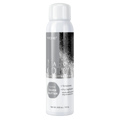 Tyche Magic Color Hair Glitter Spray – Silver Glitter – HLTS18 3.53oz