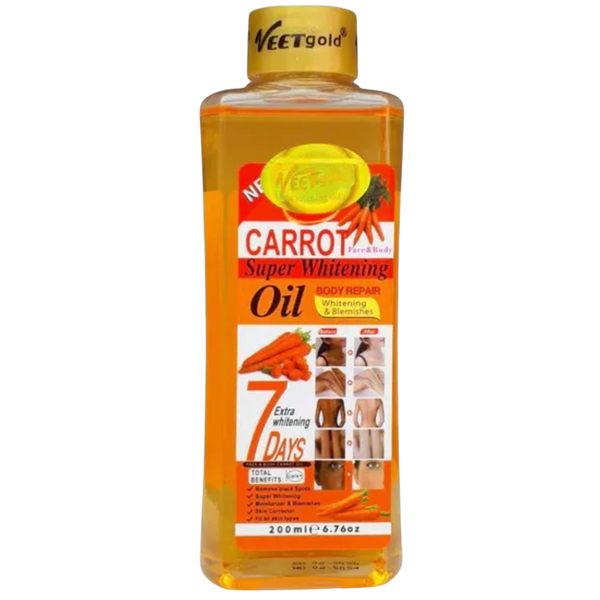 Veet Gold Carrot Super Whitening Oil 200ml