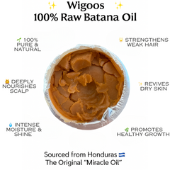 Wigoos 100% Raw Batana Oil For Healthier, Fuller, & Thicker Hair 4oz