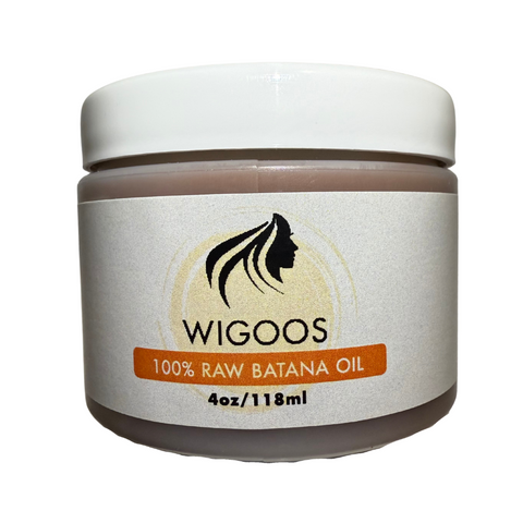 Wigoos 100% Raw Batana Oil For Healthier, Fuller, & Thicker Hair 4oz