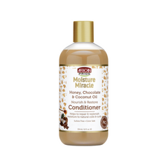 African Pride Moisture Miracle Honey, Chocolate & Coconut Oil Conditioner 12oz