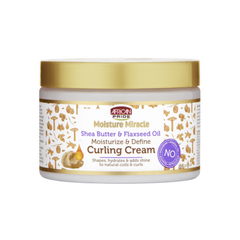 African Pride Moisture Miracle Shea Butter & Flaxseed Oil Curling Cream 12oz