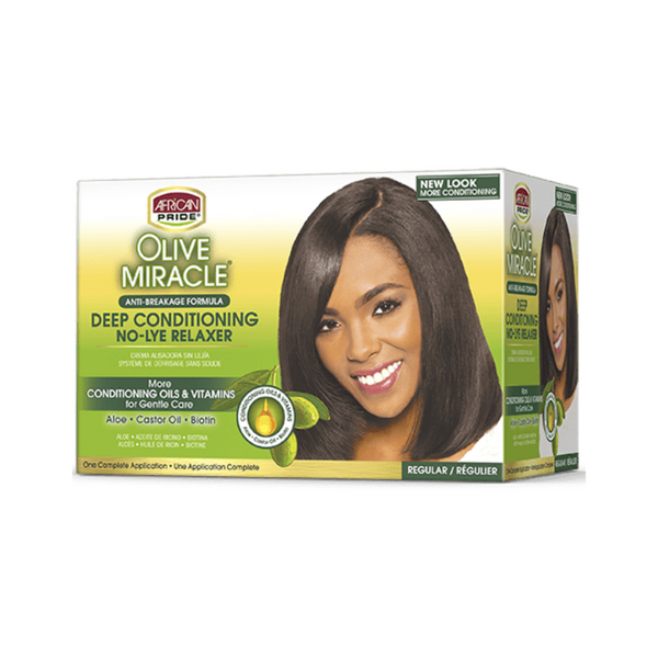 African Pride Olive Miracle Regular Relaxer Kit