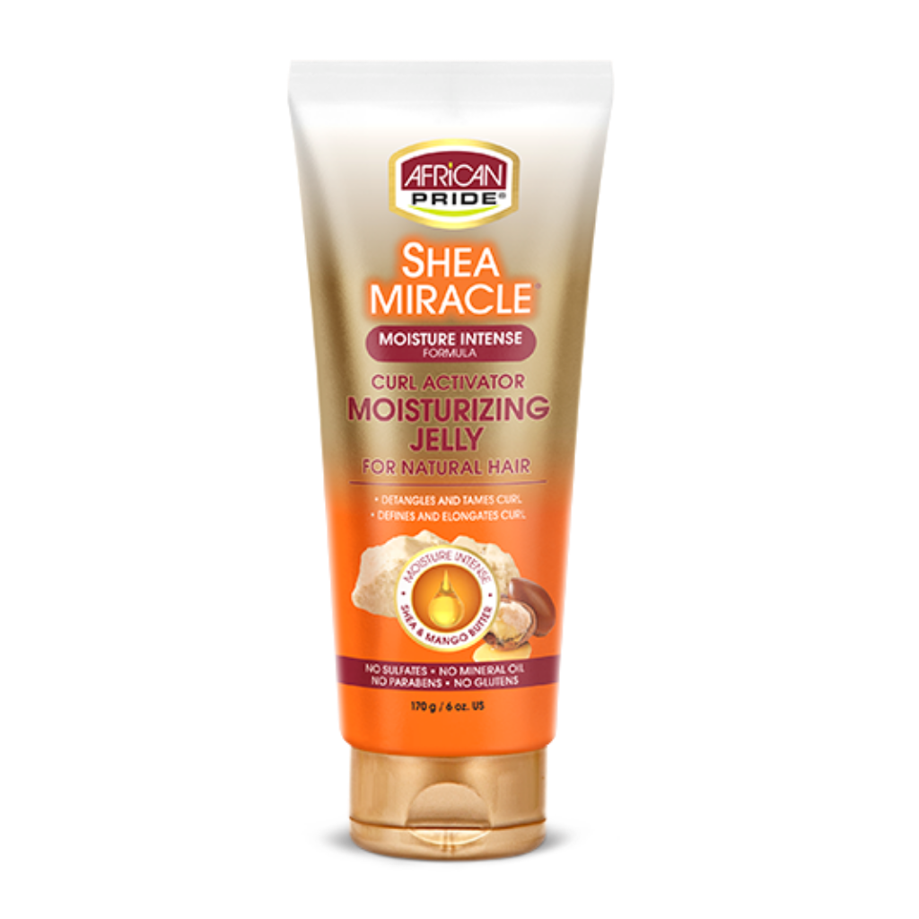 African Pride Shea Miracle Curl Activator Moisturizing Jelly 6oz