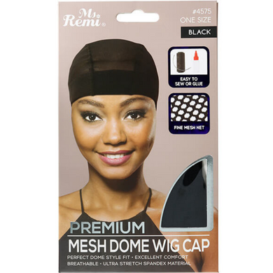 Annie Ms. Remi Premium Mesh Dome Wig Cap Black #4575