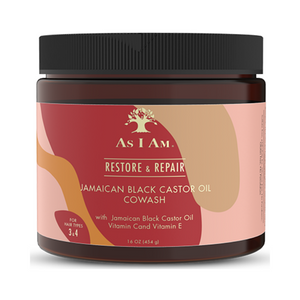 As I Am Jamaican Black Castor Oil CoWash 16oz with Vitamin C&E