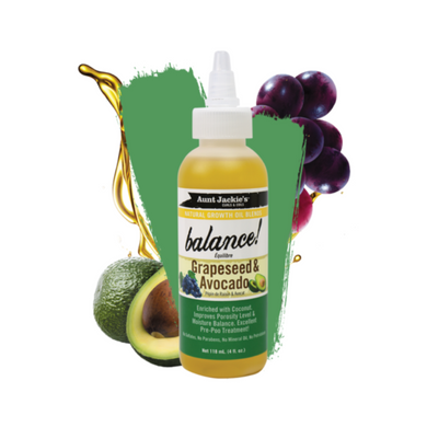 Aunt Jackie’s Growth Oil Balance Grapeseed & Avocado 4oz