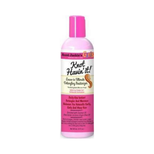 Aunt Jackie's Curls & Coils Girls Knot Havin' It! Leave-In Ultimate Detangling Moisturizer 12oz