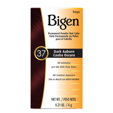 Bigen Permanent Powder Hair Colour 37 Dark Auburn 6g