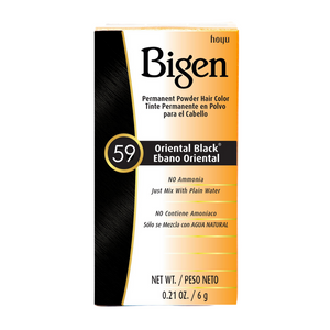 Bigen Permanent Powder Hair Colour 59 Oriental Black 6g