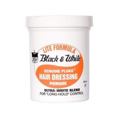 Black & White Genuine Pluko Hair Dressing Pomade Lite Formula 200ml