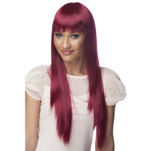 Load image into Gallery viewer, Cherish Synthetic Straight Long with Bangs Hair Wig - Coco
