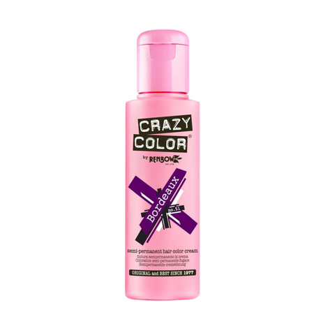Crazy Color Semi Permanent Hair Colour Cream - Bordeaux 100ml