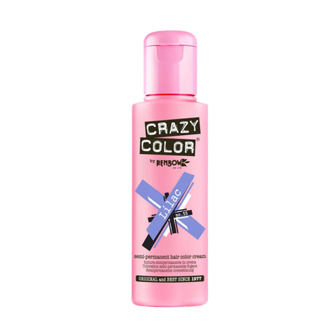 Crazy Color Semi Permanent Hair Colour Cream - Lilac 100ml